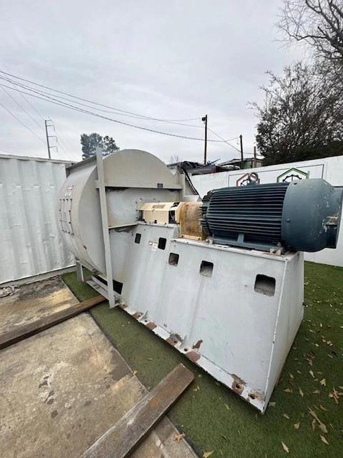 Used Twin City Fan & Blower CW Bottom Angular Upblast 542, 250Hp Motor @ 1188RPM