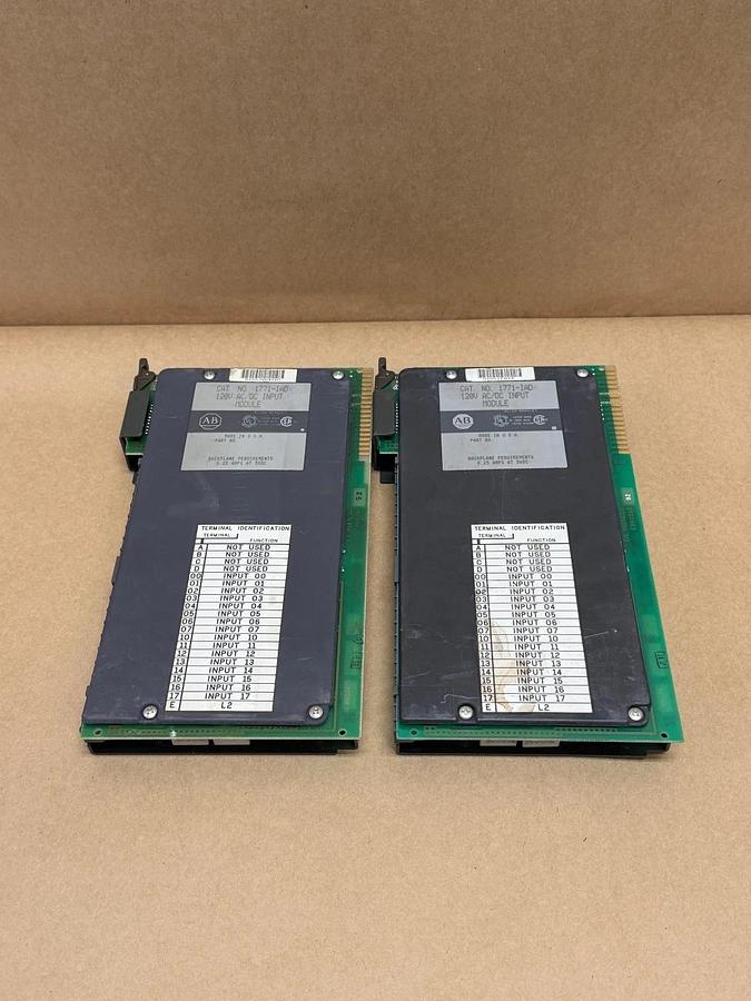 Used Allen-Bradley 1771-IAD 120V AC/DC Input Module - Lot of 2