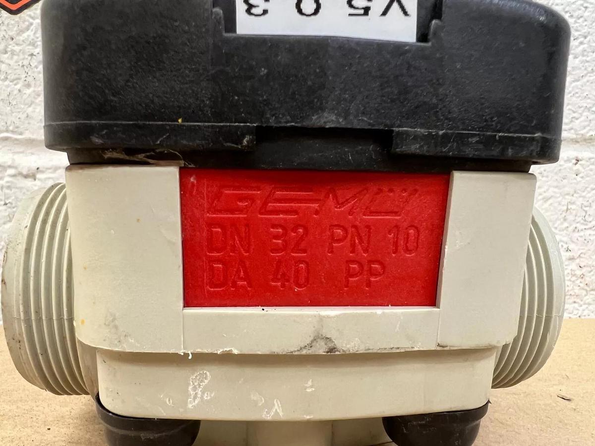 Used Gemü DN 32 PN 10 DA 40 PP Diaphragm Valve - missing top piece