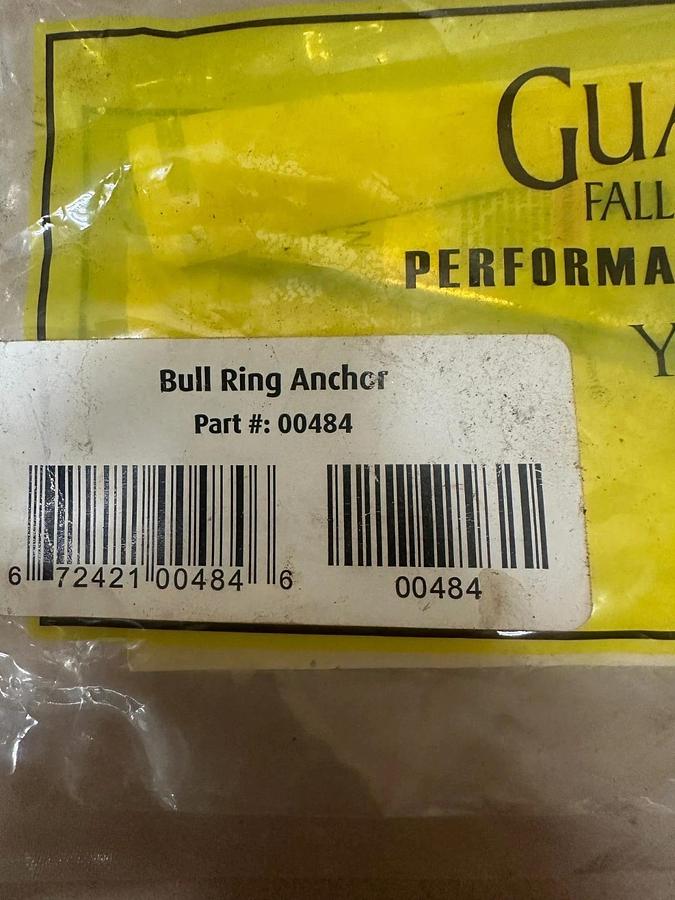 Used Guardian 00484 Bull Ring Anchor *NEW*