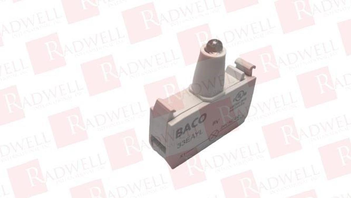 Used BACO 33EAGM Green Lamp for Illuminated Push Buttons