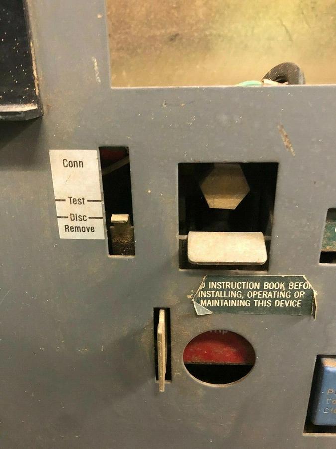 Used Westinghouse DS-206 Low-Voltage AC Power Circuit Breaker, 800 Amp Frame, 60 Hz