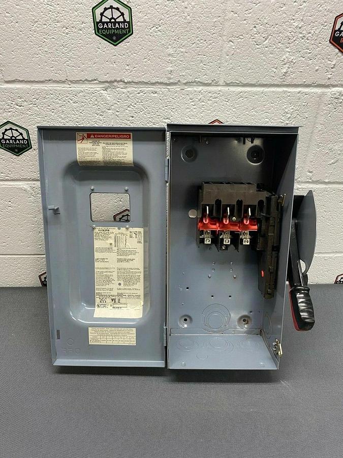 Used Square D HU362RB Heavy Duty Safety Switch, 60 AMP, 600 VAC