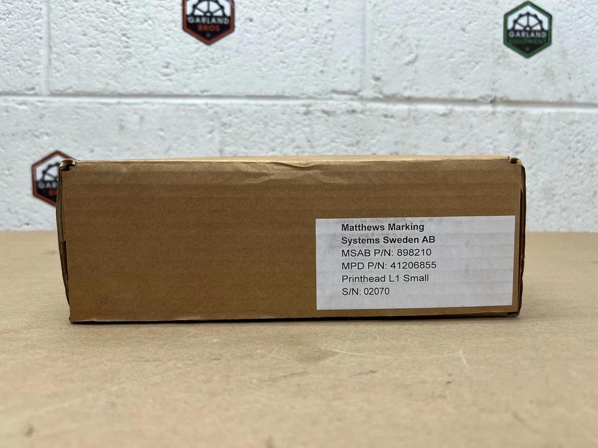 Used Matthews Marking Systems VIAjet L1 Series 1, MSAB P/N: 898210, MPD P/N: 41206855