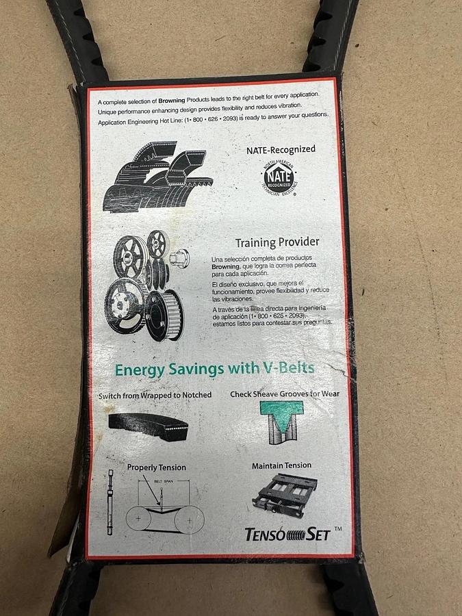 Used Browning BX48 V-Belt, Lot of 4 *NEW*