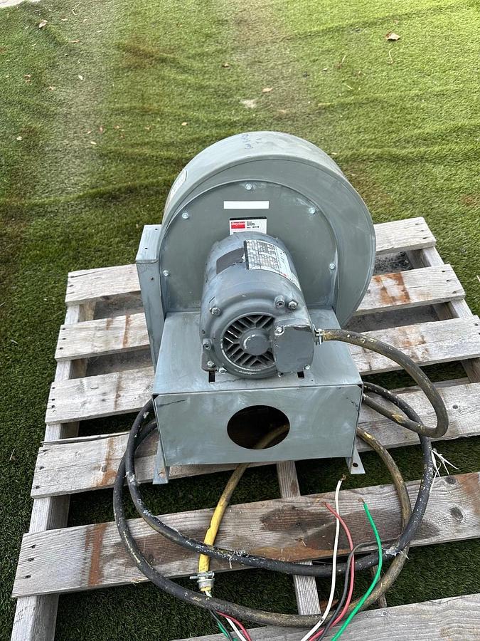 Used Dayton 3KW288 1.5Hp Motor @ 1750RPM w/ 4C119 10-5/8” Wheel Diameter Blower