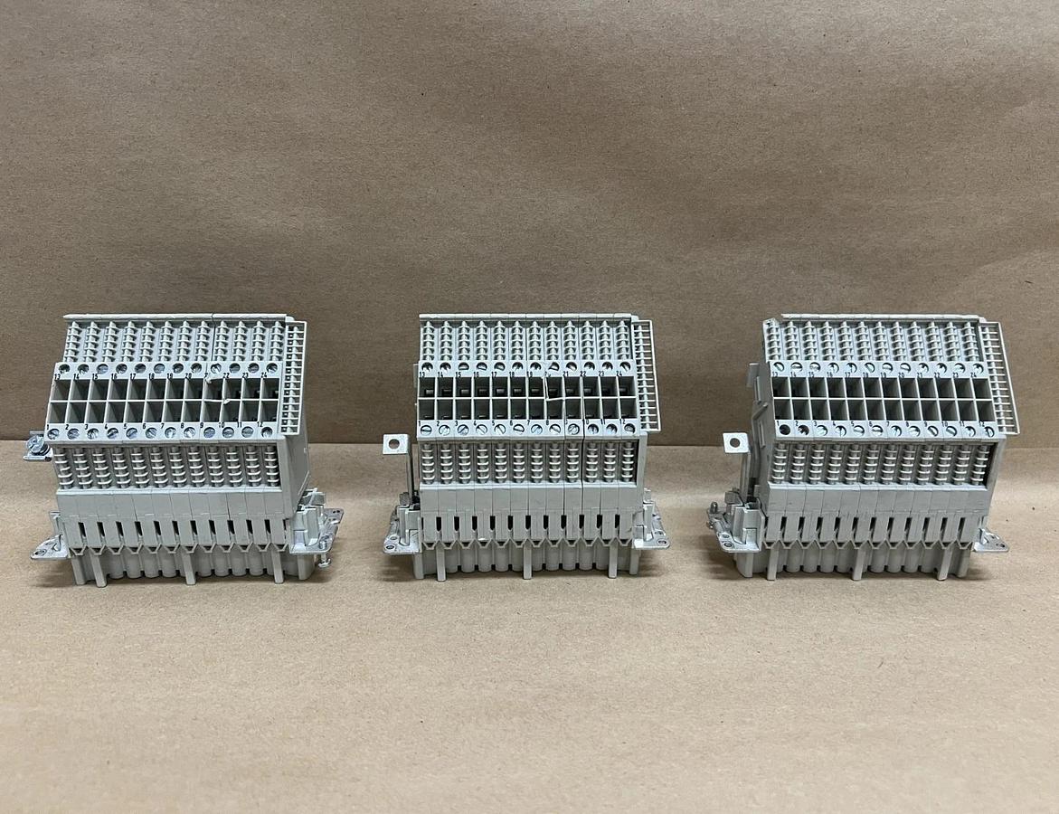 Used Wieland 70.100.XX53.3 Connector Terminal - Lot of 3