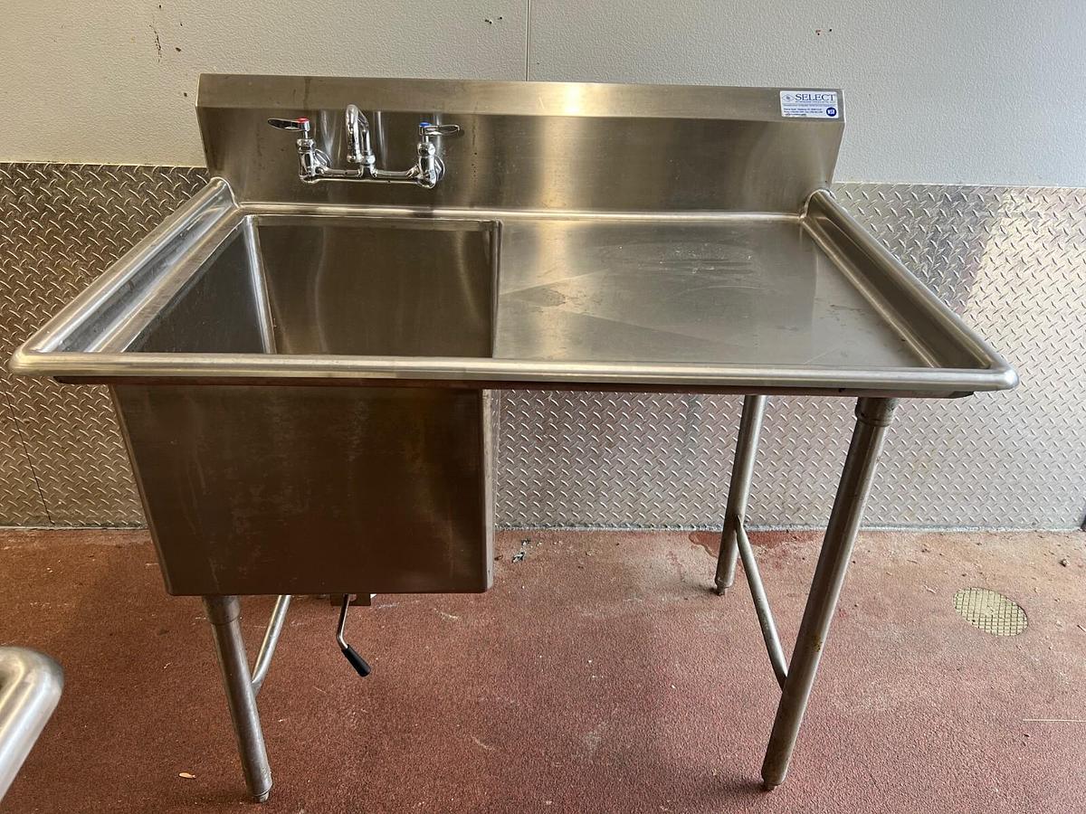 Used Select Stainless 24” x 18” x 13” Sink, Workstation/Table