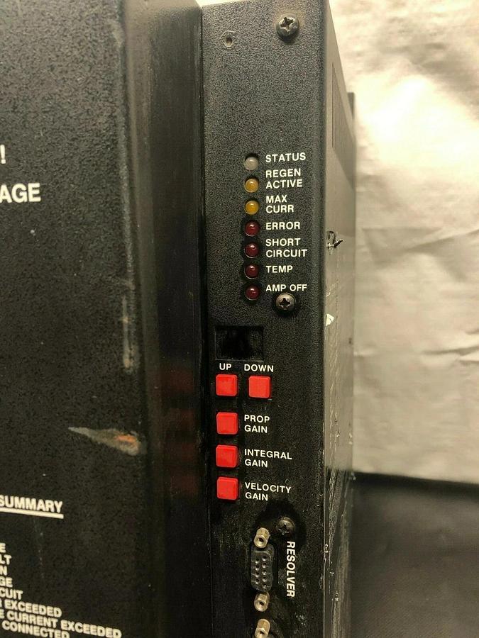 Used Parker KHX-Drive Brushless Servo Motor, 3.5 KW Continuous Output