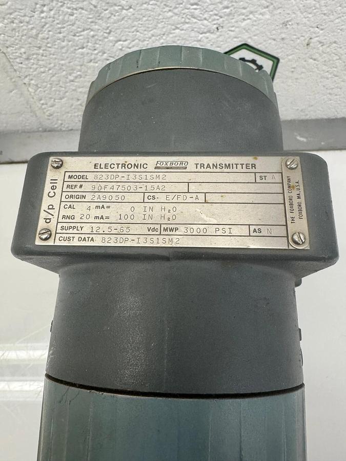 Used Foxboro 823DP-I3S1SM2-A Electronic Transmitter, 12.5-65 VDC, 3000 Psi