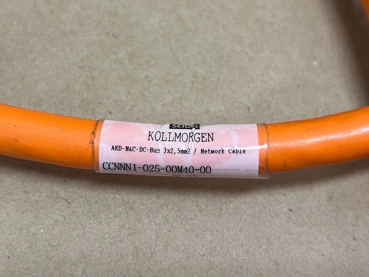 Used Kollmorgen CCNN1-025-00M40-00 3x2, 5mm2 Network Cable - Lot of 3