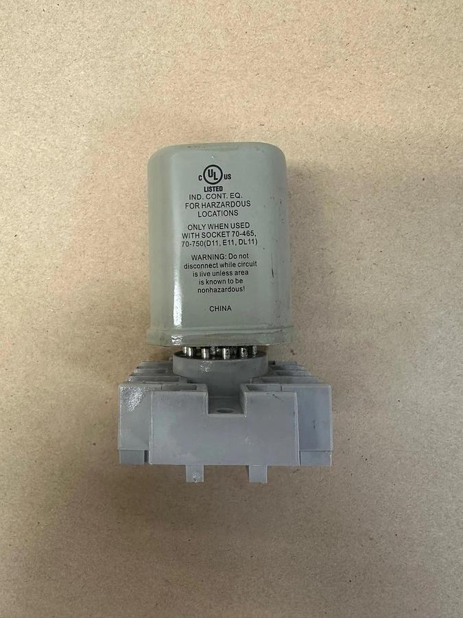 Used Magnecraft 750XCXH-24D Relay w/ P&B 27E892 Base