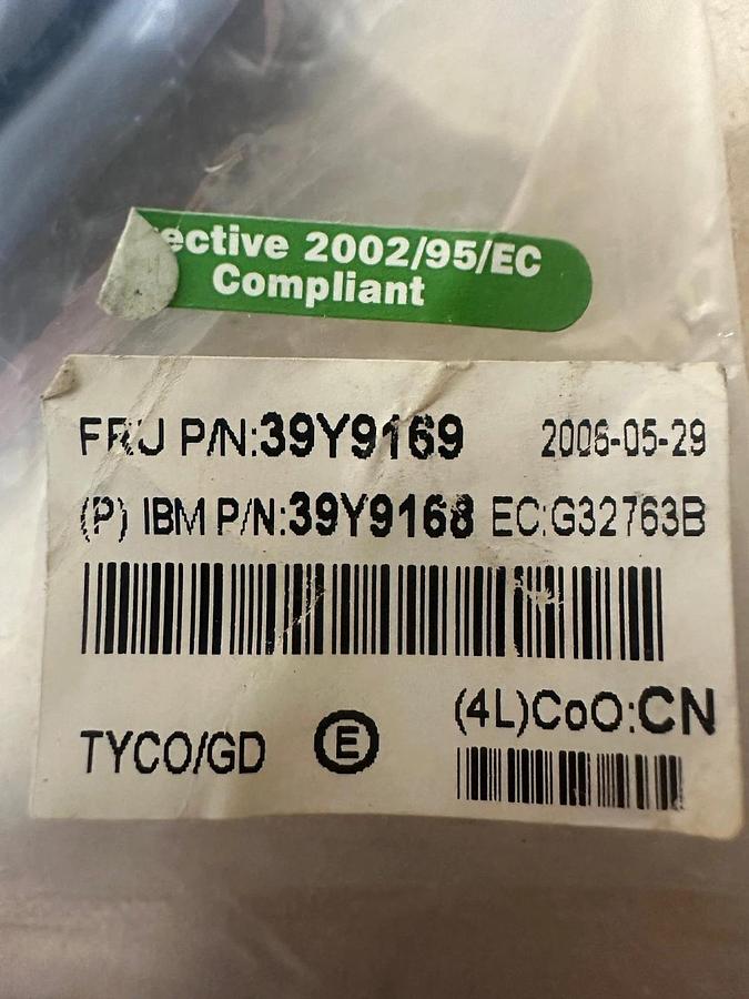 Used IBM 39Y9169/39Y9168 Copper Pass-Through Cable *FACTORY SEALED*