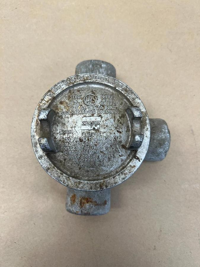 Used Crouse Hinds GUAT 26 Conduit Outlet Box