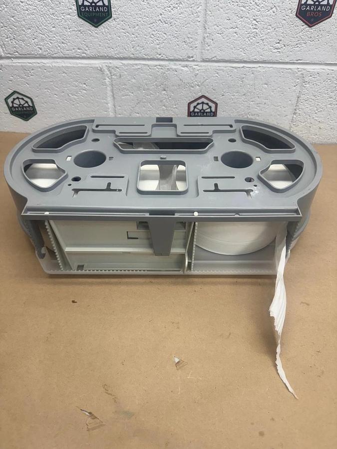 Used Sanis Double Roll Jumbo Toilet Tissue/Paper Dispenser
