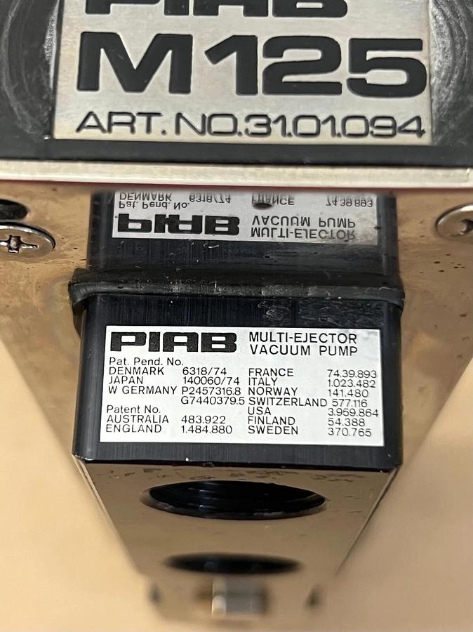 Used PIAB M125 Multi-Ejector Vacuum Pump
