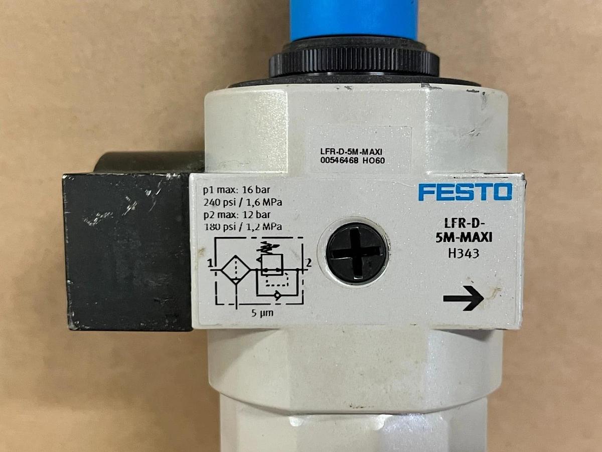 Used Festo LFR-D-5M-MAXI 16 Bar, 240 psi Filter Regulator