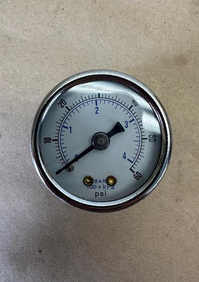 Used MARVEL 1-1/2” Dry, 1/8 NPT Brass Back, 60 PSI, 102D-158D *NEW*