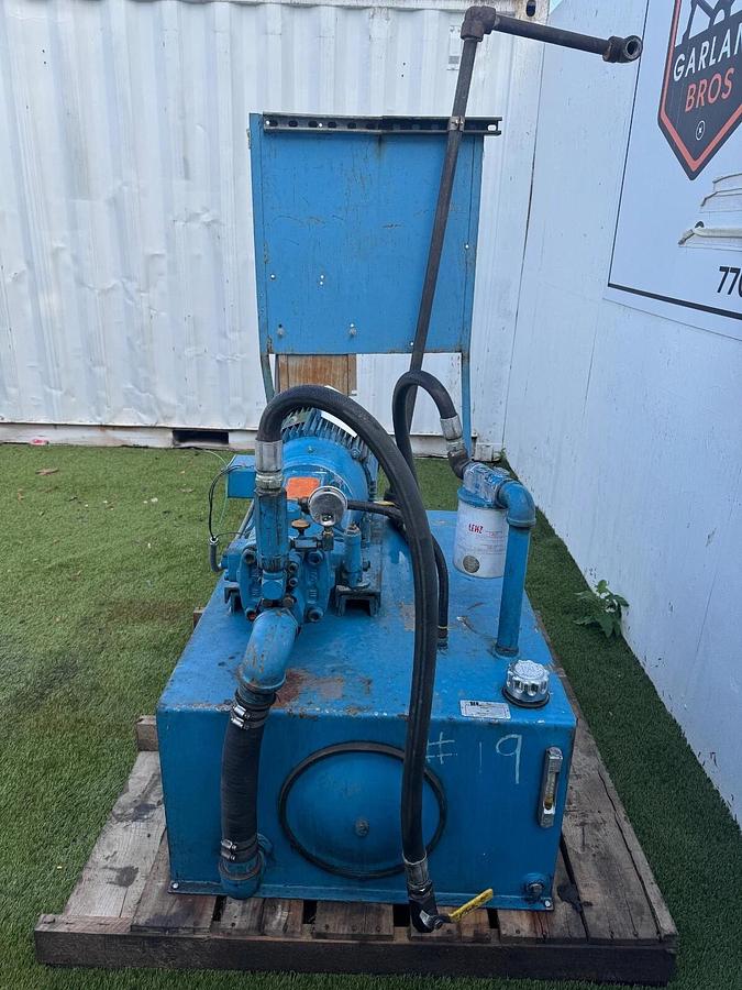 Used 20Hp Hydraulic Power Pack, Nachi VDC-3B-1A3-E20 Vane Pump, 85 Gal Tank