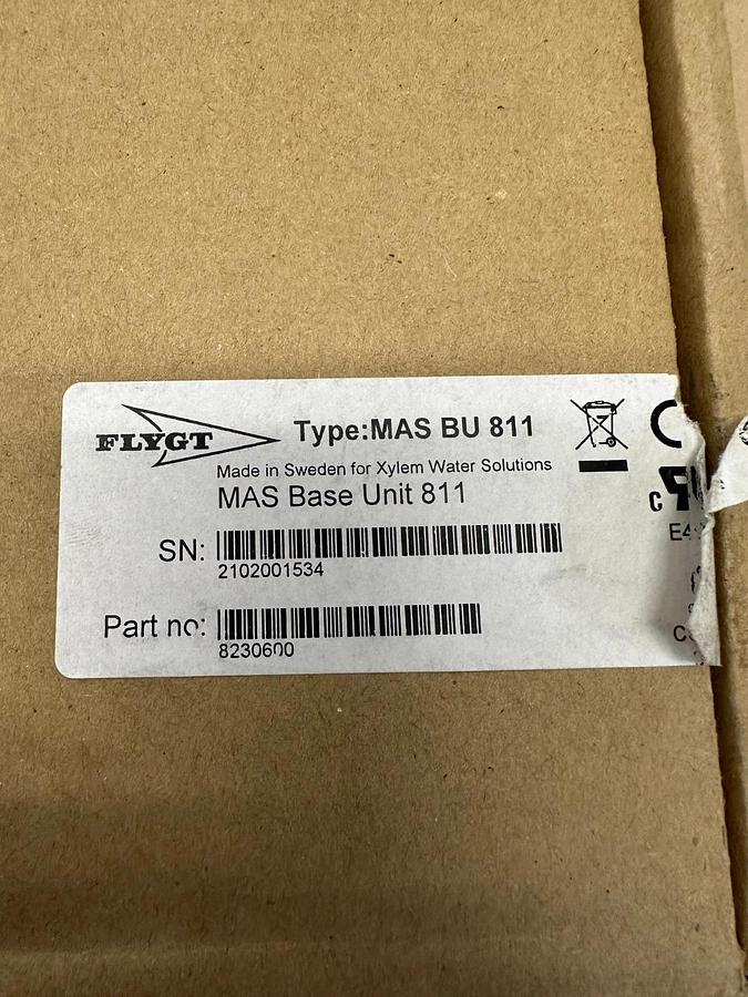 FLYGT MASBU811 Xylem Water MAS Pump Monitoring Base Unit *NEW*