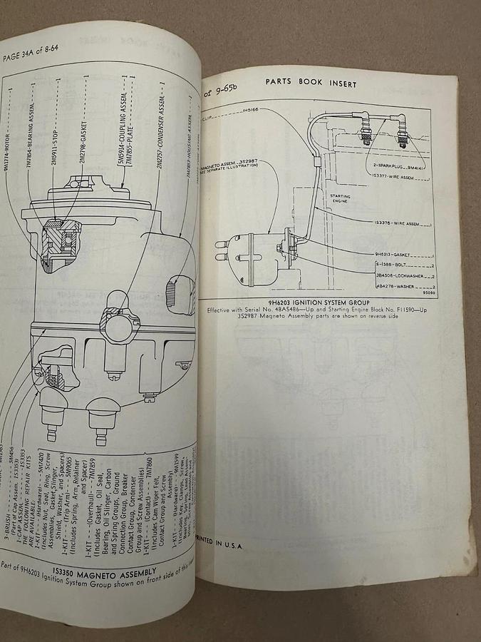 Used Caterpillar D7 Tractor Manual, Serial Numbers 48A1 to 48A6392