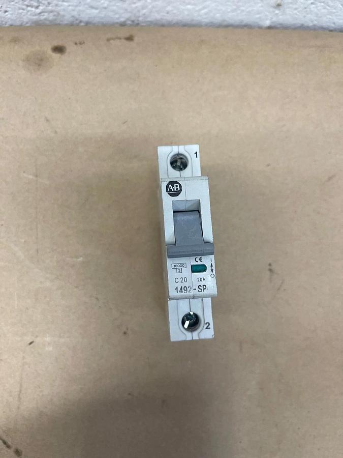 Used Allen-Bradley 1492-SP1C200 Supplementary Protector, Ser C, 240/415VAC, 20A