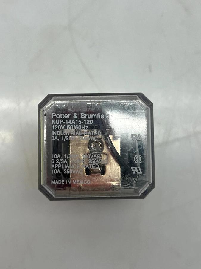 Used Potter & Brumfield KUP-14A15-120 120V Relay - Lot of 3