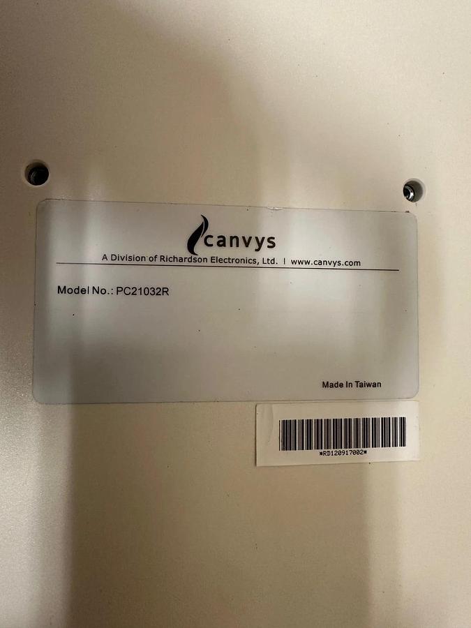 Used Canvys PC21032R Medical Monitor, No Power Cord