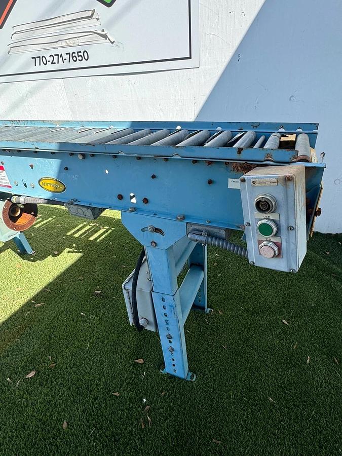 Used Hytrol Roller Conveyor Belt, W: 13” L: 144”, SN:457006
