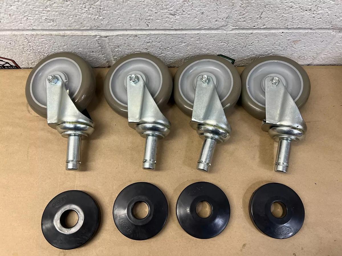 Nexel 500591 Set of 4 Polyurethane Wheel Stem Casters