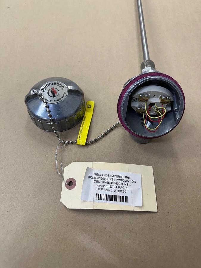 Used Pyromation KK65U036008HN31 Temperature Probe *NEW*