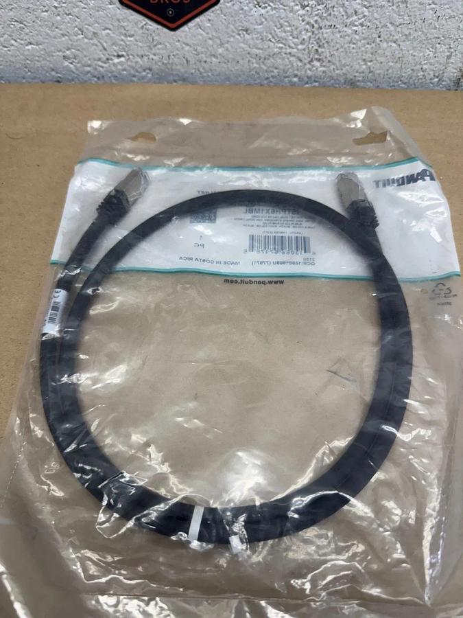 Used Panduit ISTPH6X1MBL Net Shielded Patchcord 600V RJ45 to RJ45 Black (Qty 3) *NEW*