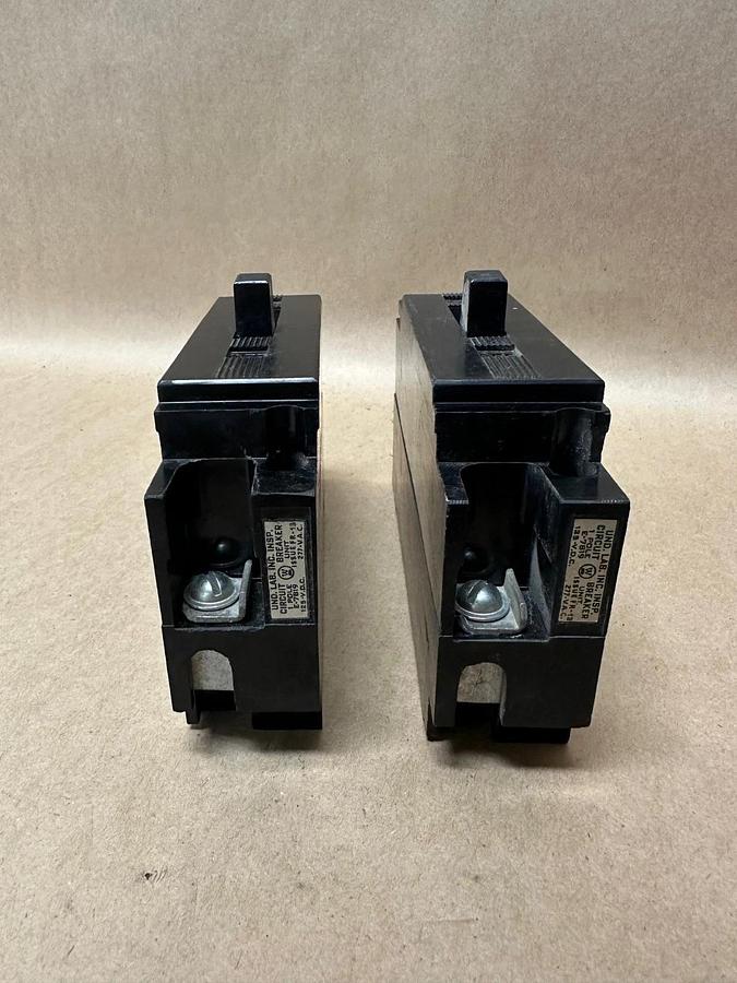 Used Westinghouse Type-E 20A 1 Pole Circuit Breaker - Lot of 2
