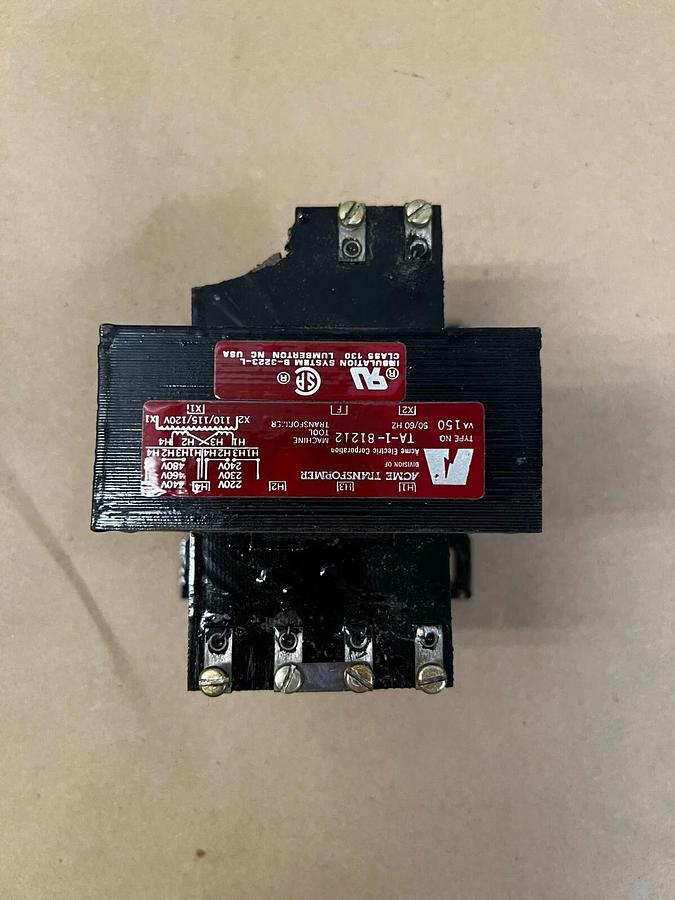 Used Acme TA-1-81212 Transformer VA 150 50/60Hz