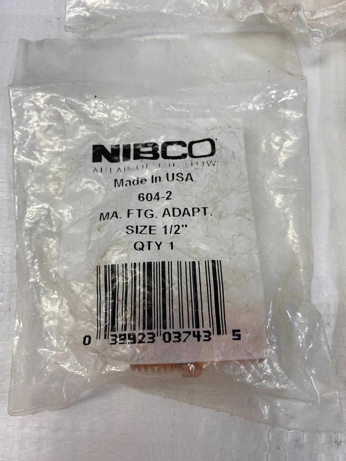 Used Nibco Assortment of Copper Fittings Lot of 8, Total 40 pcs