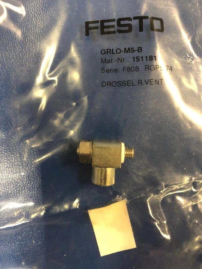 Used Festo GRLO-M5-B Flow Control Valve