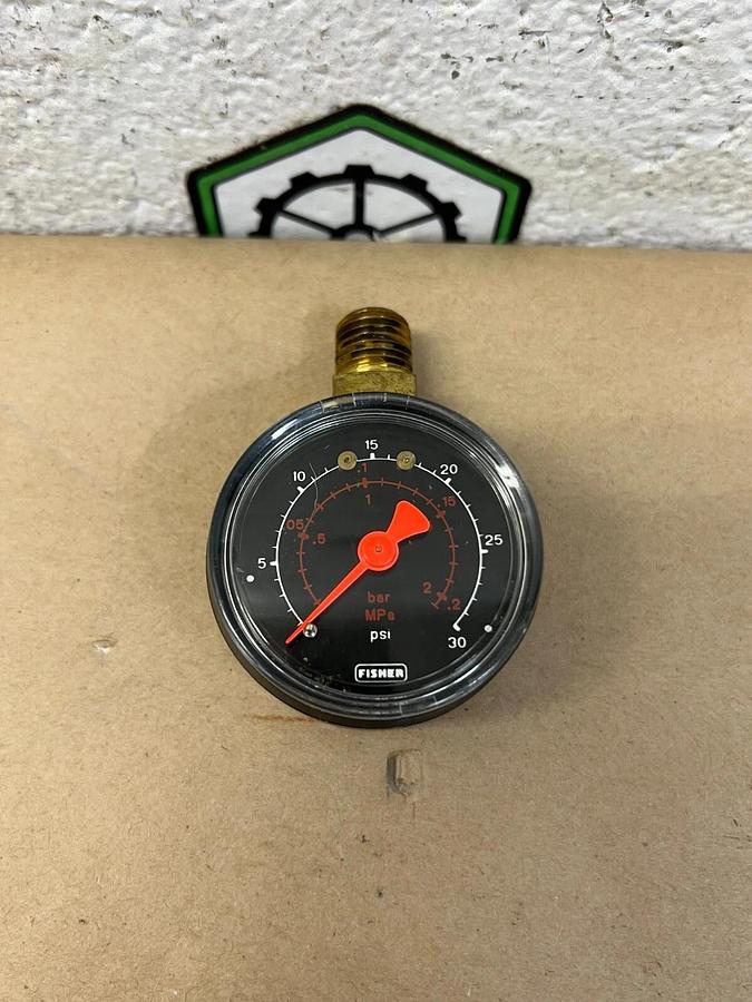 Used Fisher 0-30 Psi bar Pressure Gauge