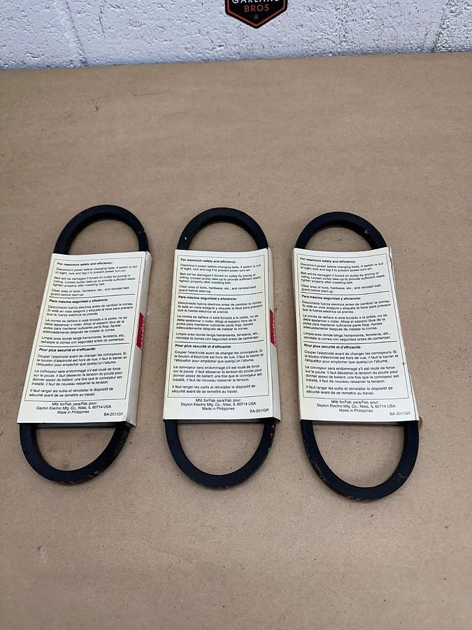 Used Dayton 4L230H V-Belt *NEW* Lot of 3