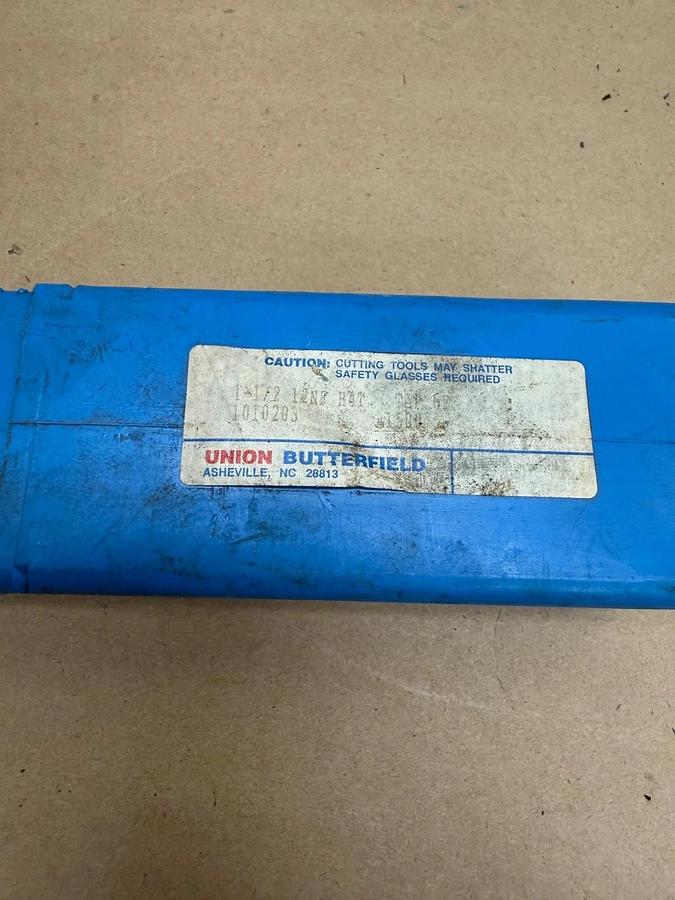 Used Union Butterfield  1-1/2 NF 12 , Flute Plug Tap, HSH GS4