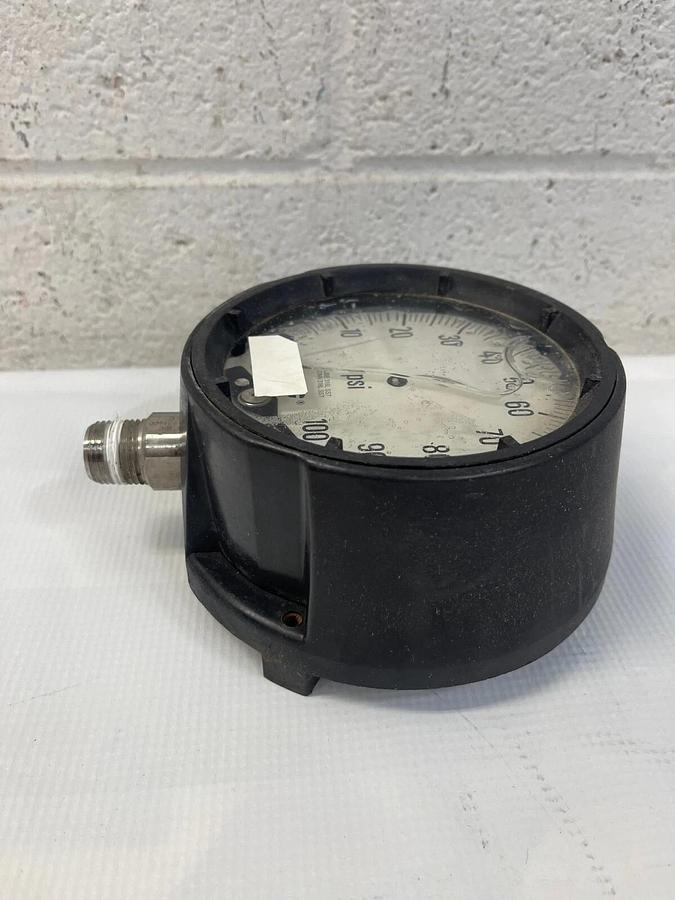 Used USC Tube 316LSST, Conn 316LSST, Solfrunt 0-100 Pressure Gauge