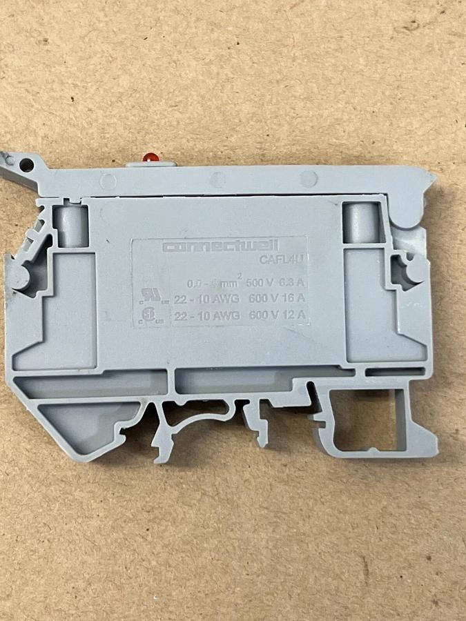 Used Connectwell CAFL4U, 500V Fusible Terminal Block - Lot of 4