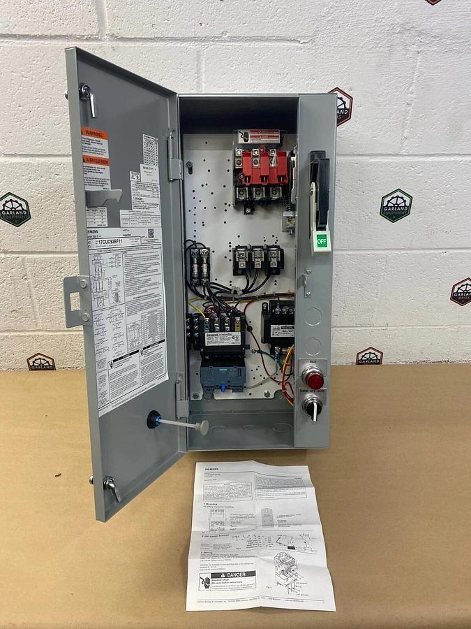 Siemens 17CUC92BF11 Non-Reversing Motor Starter, 30 Amp Fusible Amp Disconnect