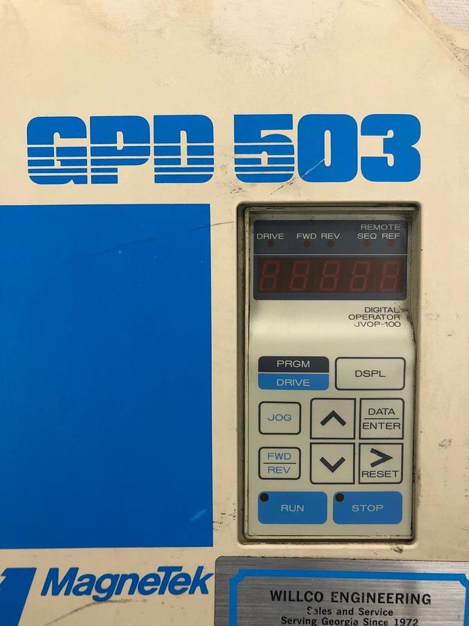 Used Magnetek DS317 GDP503 AC Drive, 3 Phase, 380-460V