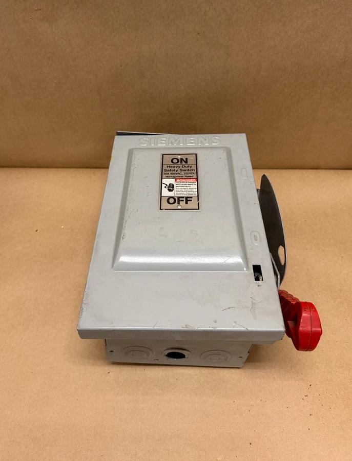 Used Siemens HNF361R Heavy Duty Safety Switch, 30A, 600VAC, 250VDC