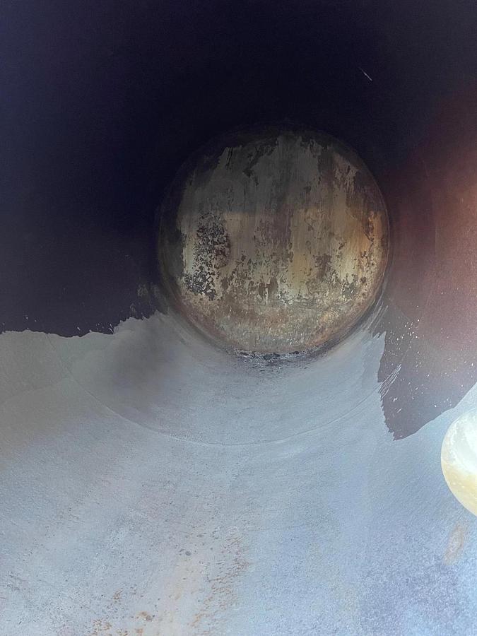 Used 4000 Gal Vertical Liquid Storage Tank, Tank Dia: 7’, Tank H: 14’, Base: 80"x73"