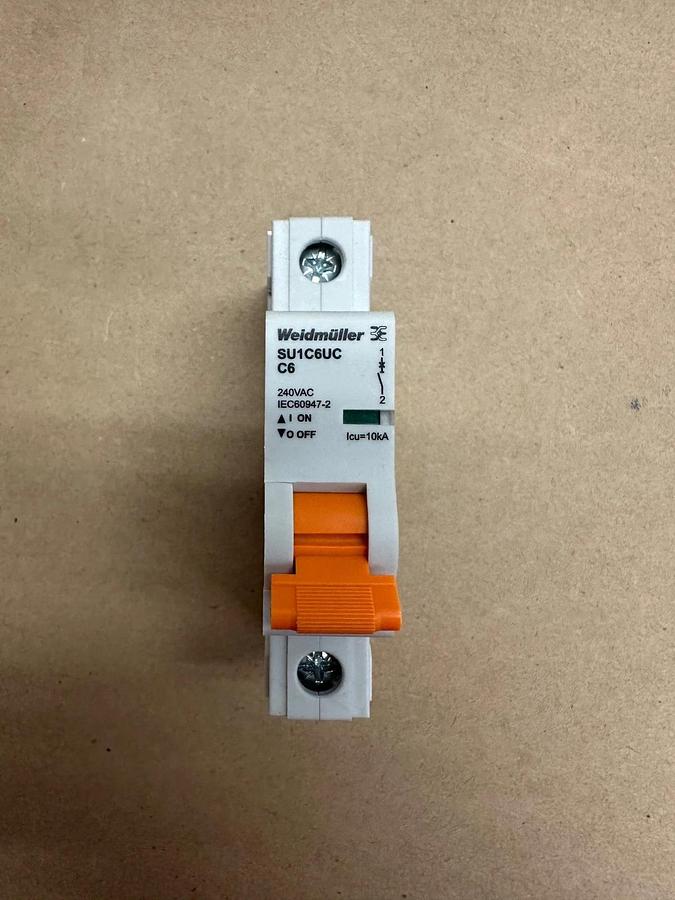 Used Weidmuller SU1C6UC C6 Circuit Breaker Qty 12 *NEW*
