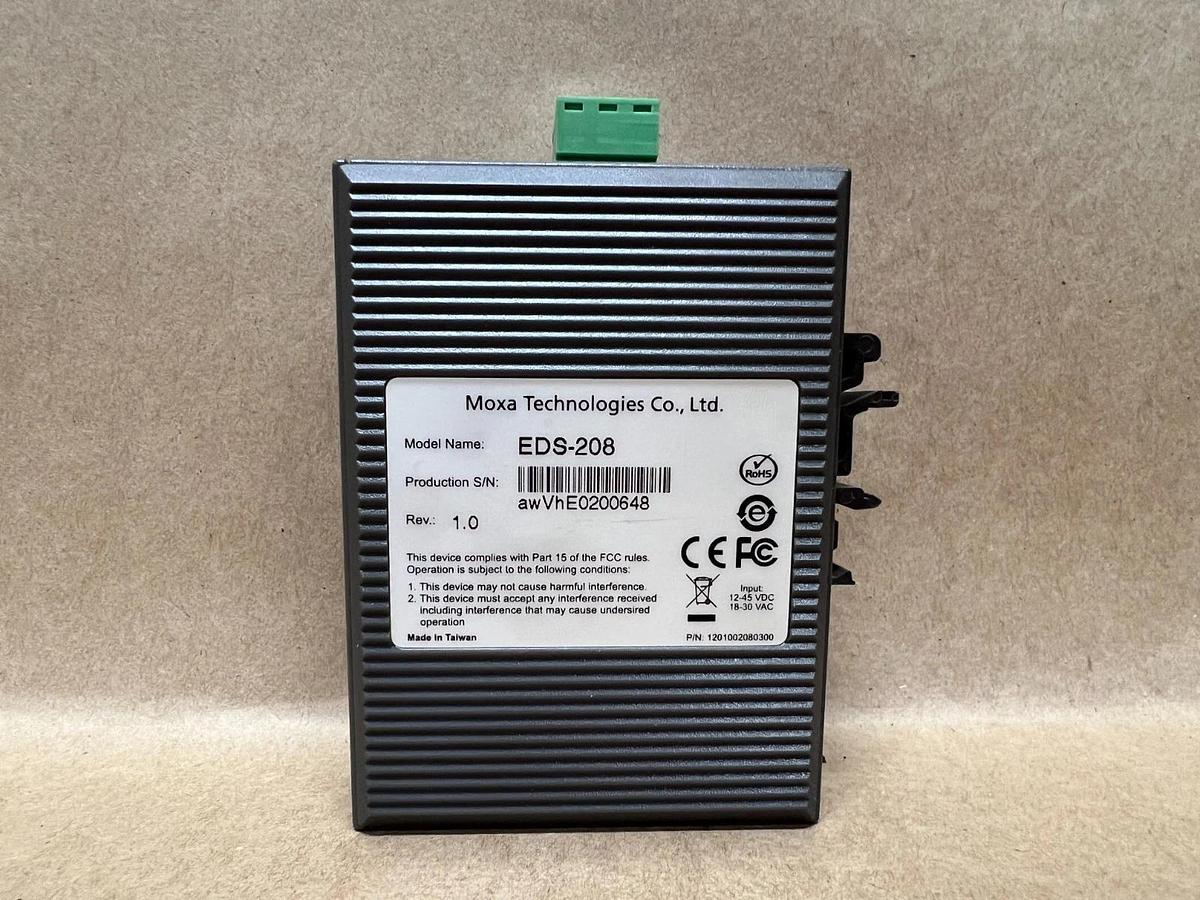 Used Moxa Technologies EDS-208 Unmanaged Ethernet Switch