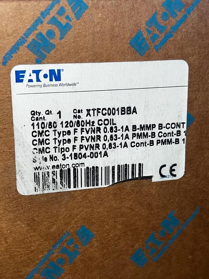 Used EATON XTFC001BBA Type F Combination Motor Starter *NEW*
