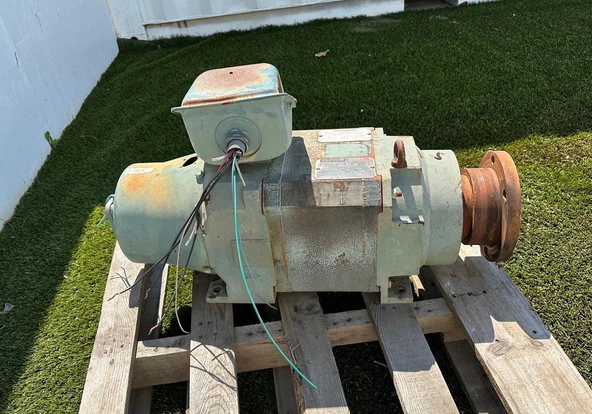 Used Reliance Electric P21L1313B 10Hp Motor @ 2345 Rpm, 460V, 3 Phase, 80Hz