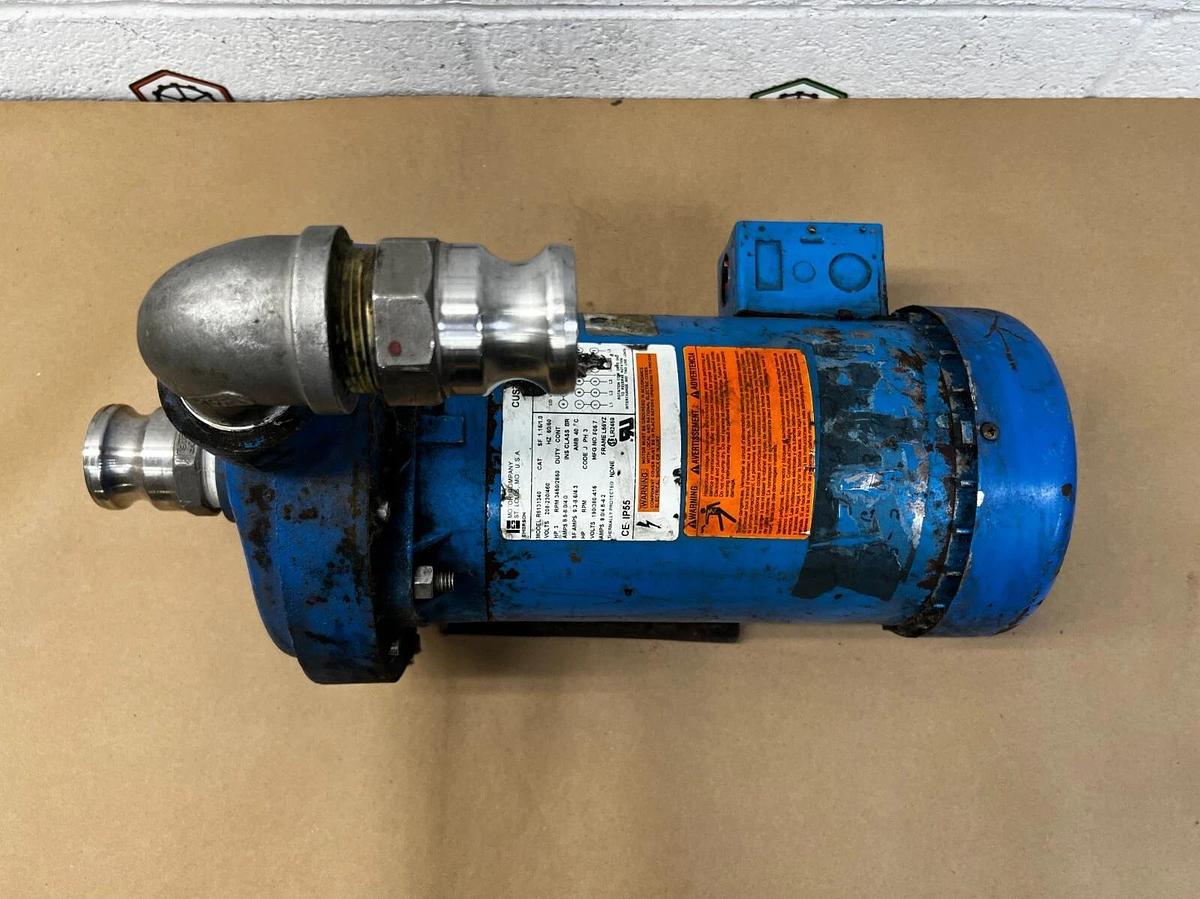 Used Goulds 2MC1H5A0 Centrifugal Pump MCC Inlet: 1 1/4 x 1 1/2 *no pump cover*